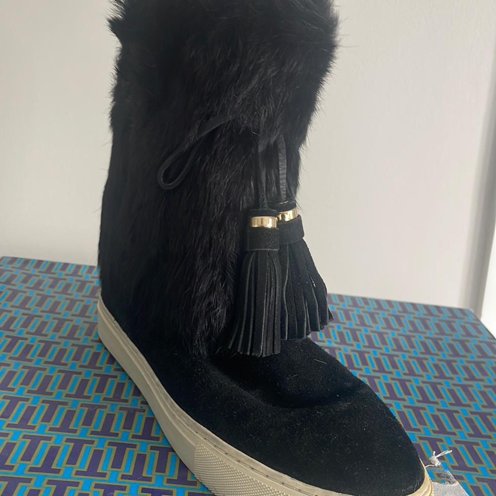 Tory Burch fur boots
